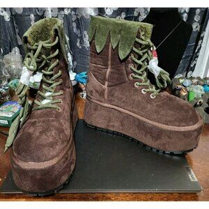 Current Mood Dolls Kill Cottage Renaissance Fairy Forest Dweller Platform Boots